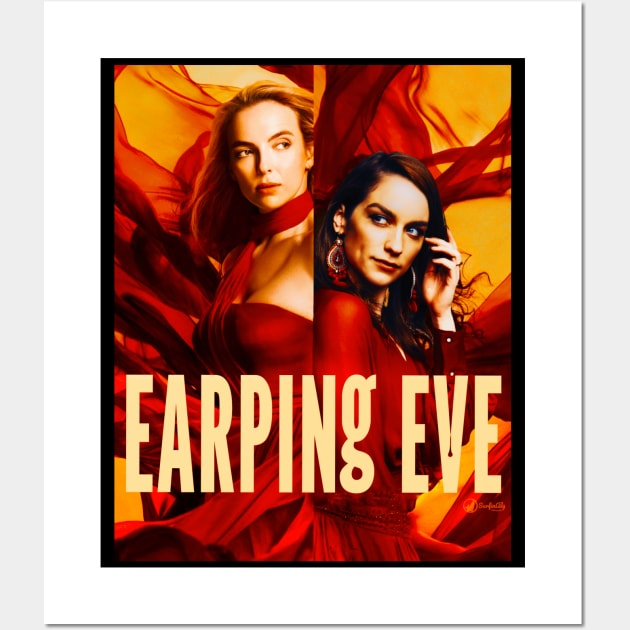 Earping Eve! Wynonna Earp - Killing Eve Crossover Wall Art by SurfinAly Design 